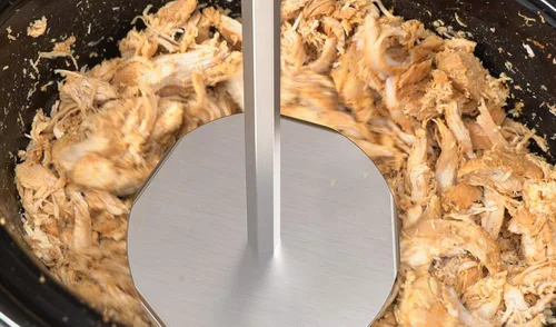 Miniatura 7 de Onlyfire - Extractor de cerdo de 3 pulgadas, triturador de carne de acero inoxidable ultraafilado mejorado utilizado con taladro manual estándar