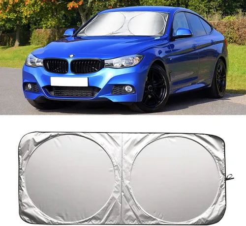 Miniatura 7 de Parasol plegable para el parabrisas del automóvil, protector solar para el volante para bloquear los rayos UV y mantener tu vehículo más fresco