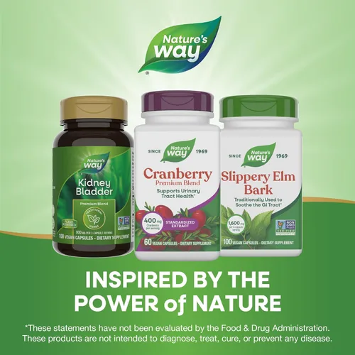 Miniatura 7 de Nature's Way Mezcla premium de arándano, apoyo para la salud del tracto urinario*, 400 mg por porción, 60 cápsulas