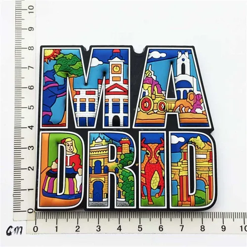 Miniatura 5 de Madrid España - Imán para nevera, regalo, decoración de cocina para el hogar, colección de pegatinas magnéticas