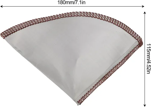 Miniatura 7 de EMUKOEP Filtro de café reutilizable en forma de cono de filtrado fino 304 de acero inoxidable sin papel filtro de café de malla (L para 3 a 4 tazas)