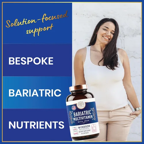Miniatura 2 de Bariatric Multivitamínico con hierro, 45 mg de hierro una vez al día, 21 vitaminas esenciales, vitaminas bariátricas fáciles de tragar para mujeres