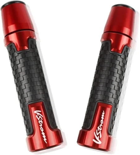 Miniatura 6 de Motocicleta para Suzuki V-Strom 650 V-Strom650 VStrom 1000 DL1000 CNC Perillas de motocicleta antideslizantes para scooter, extremos de mango de Gris