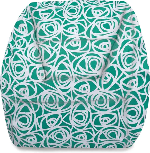 Miniatura 141 de Posh Beanbags - Sillón puff grande, 38 pulgadas, color azul rey sólido Nylon suave - Azul real