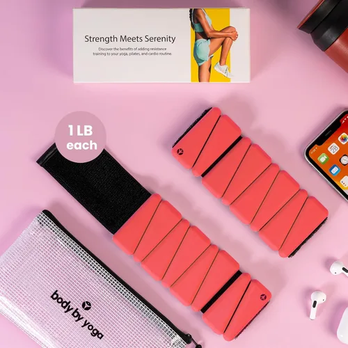 Miniatura 2 de OmWeights: pesas de muñeca y tobillo para mujeres y hombres, eleva tus entrenamientos con brazaletes pesados, pesas de tobillo para cardio, yoga