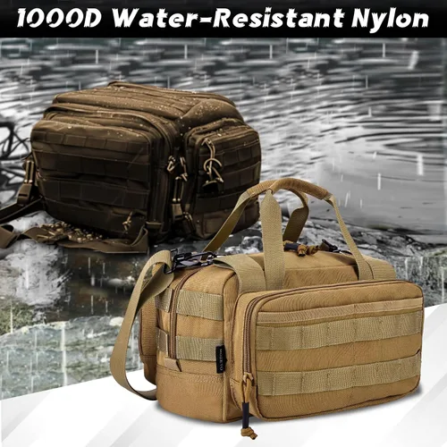 Miniatura 5 de MOZETO Bolsa de herramientas de 12 pulgadas, bolsa de herramientas táctica pequeña resistente al agua, bolsas de herramientas con asa duradera