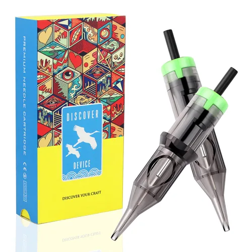 Miniatura 10 de Cartuchos de aguja de tatuaje DESCUBRE 20 cartuchos desechables de aguja de tatuaje con cartuchos de seguridad de membrana, paquete estándar Magnum