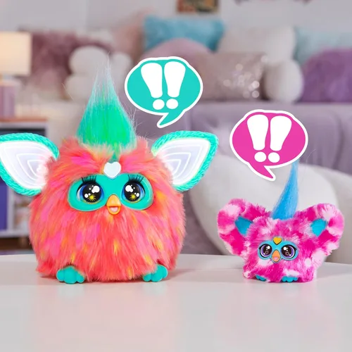 Miniatura 10 de Furby Furblets Dah-Tee Mini Friend, más de 45 sonidos, música country, solo habla furbish, juguetes de peluche electrónicos para niñas y niños