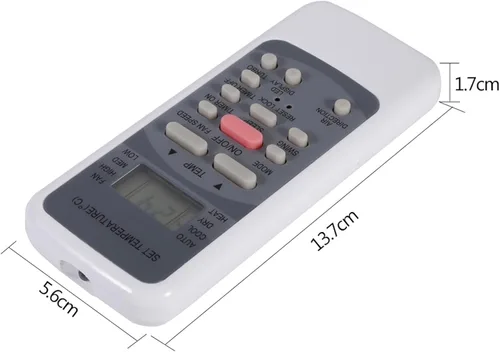 Miniatura 2 de [Paquete de 2] R51M/E Control remoto de repuesto para aire acondicionado, control remoto de aire acondicionado compatible con R51 Series R51/E
