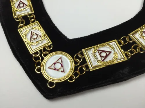 Miniatura 2 de Masonic Regalia LOCOP Cadena Collar Metal Dorado