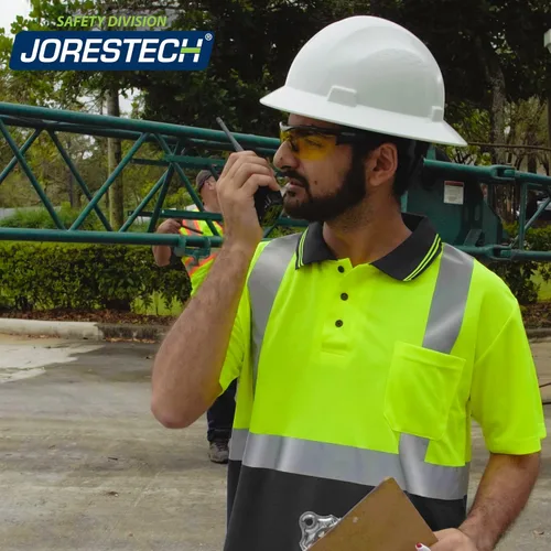 Miniatura 5 de JORESTECH Polo de seguridad con diseño de poliéster para ocultar las manchas y bolsillo cosido en el pecho