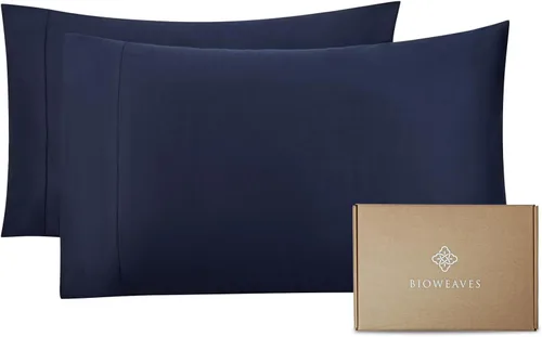 Miniatura 17 de Bioweaves - Fundas de almohada 100% algodón orgánico de 300 hilos, tejido de satén suave, certificado por la Norma Mundial de Textiles Orgánicos