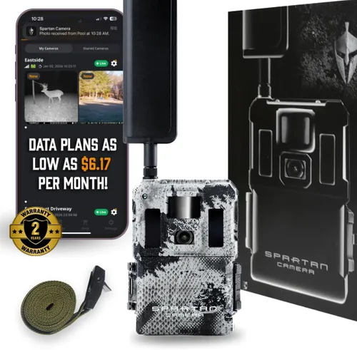 Cámara Spartan GoLive2 4G LTE de Rastreo, 96°FOV Gran Angular, Transmisión en Vivo, GPS Antirrobo, Captura de Imágenes y Videos a Pedido,
