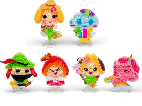 Miniatura 3 de Rainbow Loom: Loomies Fairy Tale Paquete de 2 unidades: kit de 4 personajes y kit de 2 personajes. Crea 6 personajes temáticos con 2 kits de bandas