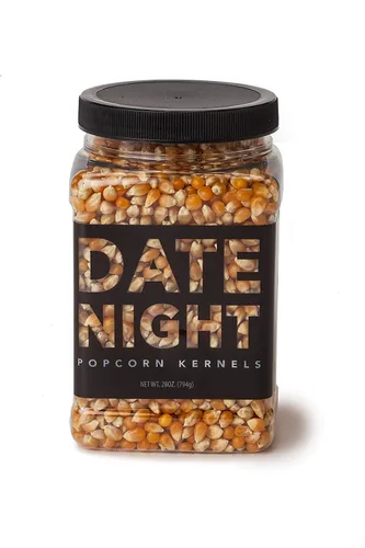 Tarro de granos de palomitas de maíz para una cita nocturna, tarro de granos de palomitas de maíz Wabash Valley Farms "Date Night", suministros para