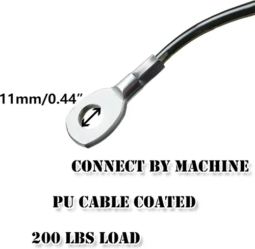 Miniatura 2 de J Bryant Fitness Cable de Repuesto para Gimnasio Polea de Fitness Gruesa de 5mm Cuerda de Alambre de Acero Resistente para Gimnasio en Casa
