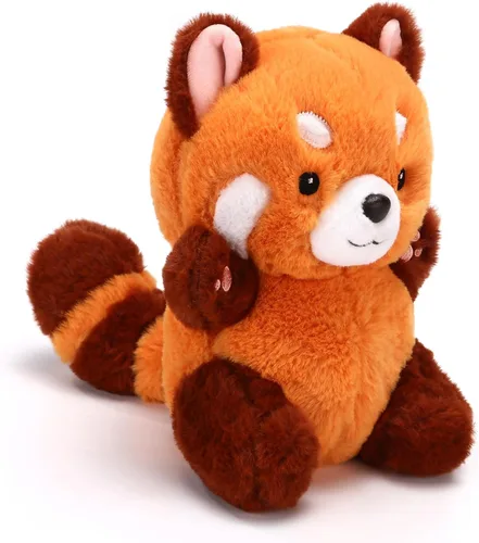 Miniatura 12 de Riuhot Almohada de peluche de panda rojo, bonito juguete de peluche, regalo de Navidad para el día de San Valentín para novias y niños, almohada