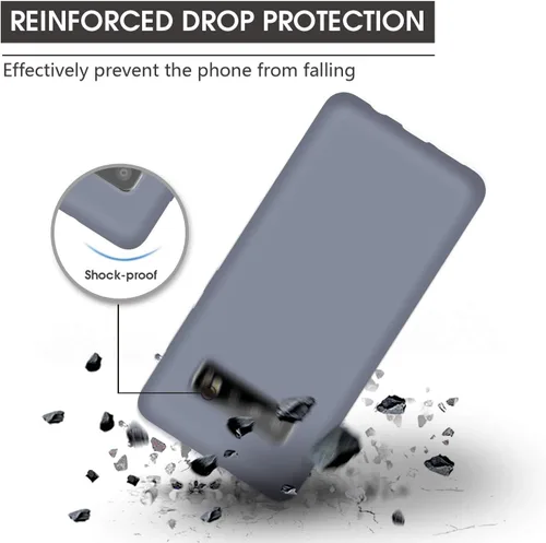 Miniatura 3 de Compatible con Galaxy S10 Plus, S10+ funda de silicona líquida con forro de tela de microfibra de cuerpo completo con protección de pantalla