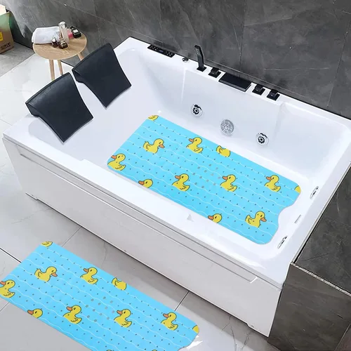 Miniatura 2 de Alfombra de Bañera Antideslizante Tapete de Ducha para Niños Adultos y Ancianos 40X16 Pulgadas Extra Largo Tapetes de Baño Antideslizantes