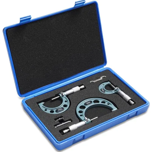 Miniatura 7 de REXBETI Micrómetro digital, herramientas de medición profesionales en pulgadas/métricas de 0.00005"/0.001 mm, calibre de grosor de resolución, funda