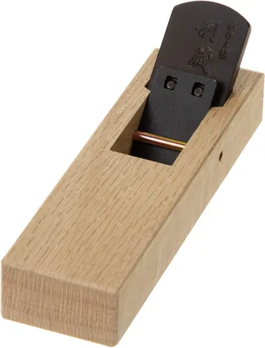 Miniatura 5 de KAKURI Plano de mano japonés Mini 2.283 in para carpintería [sistema de cuchillas reemplazables], hoja de repuesto 2.283 in (3 unidades), fabricado