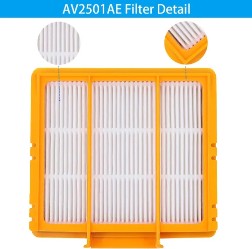 Miniatura 5 de AV2501AE RV2502AE AV2501S RV2520AOUS AV2510AOUS Filtros Shark True Filters Shark AV2501s filtros Shark Smart AI Robot Aspirador Paquete de 6 6