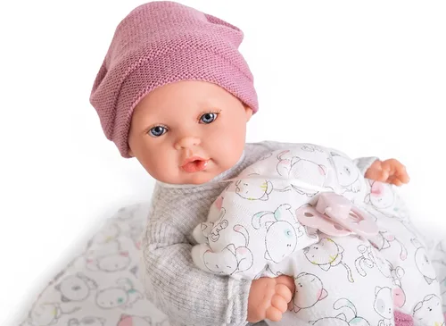 Miniatura 6 de Antonio Juan Kika - Bolsa de muñeca (10.6 in), diseño de llorar sin su lechón (rosa)