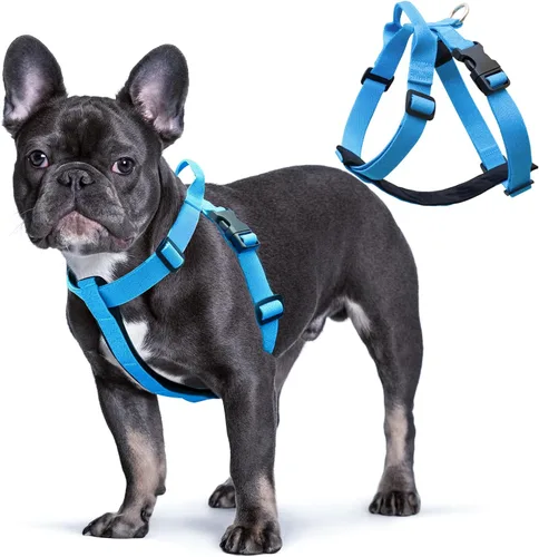 Miniatura 14 de Galaxy - Arnés reflectante para perro, ajuste ajustable de 4 puntos, hebillas antipellizcos, control de clip trasero y asa de emergencia, forro