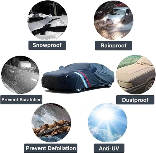 Miniatura 4 de Waterproof Car Cover Compatible with Audi Q2/Q3/Q4/Q5/Q6/Q7/Q8,All Weather Outdoor Car Covers Waterproof Breathable Large Car Cover with