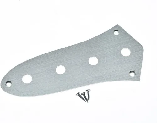 Miniatura 8 de KAISH 10 agujeros metal anodizado aluminio J Bass estilo Pick Guard estilo moderno Bass Golpeador para bajo USA/México Jazz J Bass Gold Dorado-1