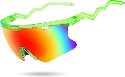 Miniatura 9 de FEISEDY Gafas de sol para hombres y mujeres, polarizadas grandes retro sin montura TR90 marco para béisbol, ciclismo, deportes B4073 Marco