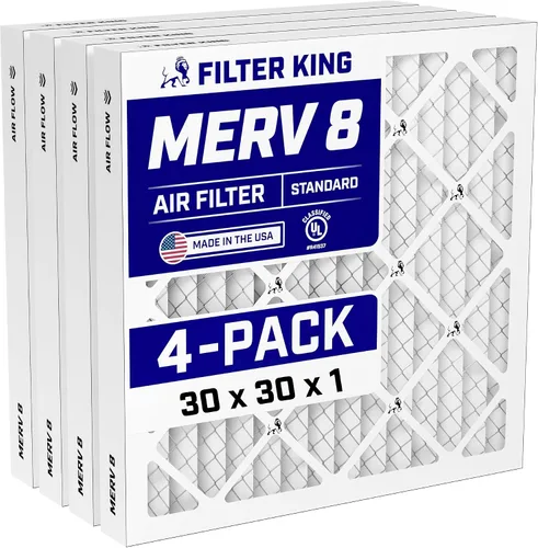 Miniatura 200 de Filter King Filtro de aire 6x6x1 Paquete de 4 Filtros plisados MERV 8 HVAC para horno A/C Fabricado en Estados Unidos Tamaño real: 5.5 x 5.5