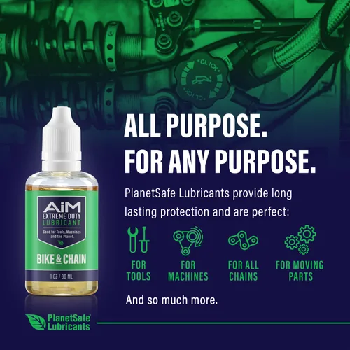 Miniatura 6 de PlanetSafe Lubricants AiM - Lubricante para cadena de bicicleta, 1 onza, lubricante de cadena de bicicleta para bicicletas de carretera, montaña