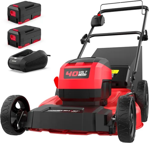 Miniatura 11 de PowerSmart - Cortacésped eléctrico con cable de 14 pulgadas, 12.5 amperios, altura de mango ajustable, 6 alturas de corte, bolsa de colección de 10