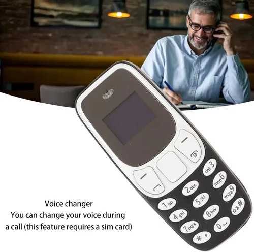 Miniatura 5 de Zopsc BM10 Worlds Teléfono móvil más pequeño desbloqueado, GSM 2 en 1 Mini teléfono móvil con manos Bluetooth Dialler Dual SIM Card GSM (negro)