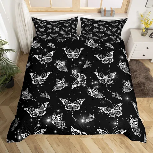 Miniatura 23 de Funda de edredón de caballo blanco y marrón, juego de ropa de cama 3D de animales de granja occidental para niñas y niños, funda de edredón