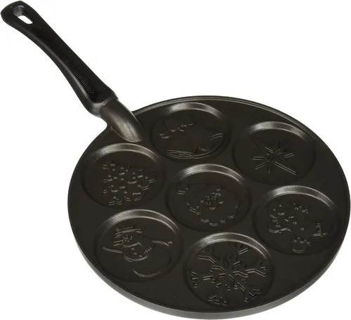 Miniatura 7 de Nordic Ware - Sartén para hotcakes antiadherente, aluminio pesado, 7 tazas redondas, para gas, eléctrico, estufas de cerámica, fabricado en EE. UU
