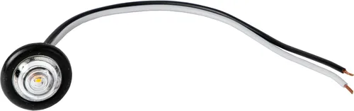 Miniatura 2 de Buyers Products 5623444 - Luz de separación de marcador redondo, 1 LED ámbar con lente transparente y cables pelados, 12 V CC, 0.25 W, iluminación