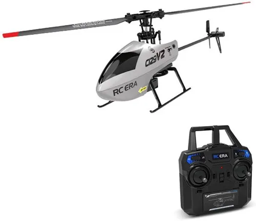 Miniatura 2 de C129V2 Helicóptero de control remoto, 4 canales 2.4GHz RC avión con giroscopio de 6 ejes, giroscopio 3D, retención de altitud, despegue con una