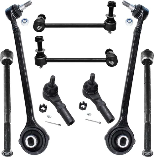 Miniatura 226 de Detroit Axle - Kit de brazos de control de extremo delantero de 8 piezas para Dodge Dakota 00-04, Durango 00-03, 4 brazos de control superior e