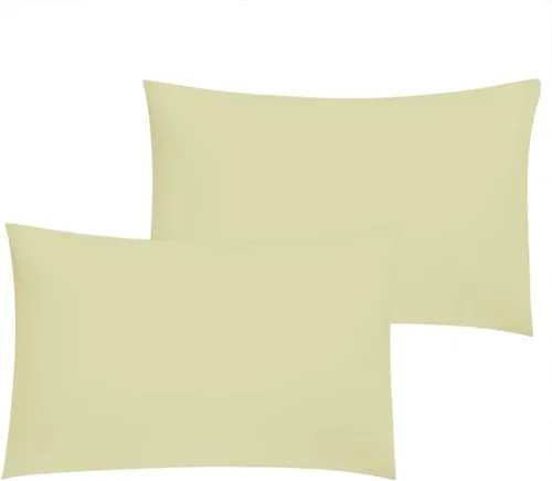 Miniatura 8 de Cotton Star Juego de 2 fundas de almohada de viaje de 14 x 20 pulgadas, cierre de cremallera, 600 hilos, 100% algodón orgánico, paquete de 2 fundas