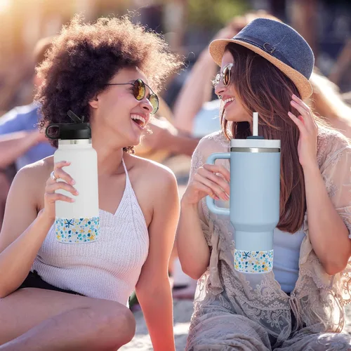 Miniatura 5 de HEYSKAY Funda protectora de silicón para base de botella de 12-24 oz para botella de agua Hydro Flask, y compatible con Stanley, Yeti, Simple Modern