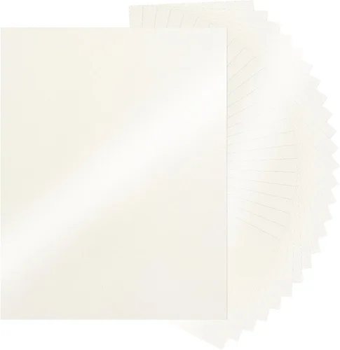 Miniatura 11 de Papel de cartulina blanco brillante, 120 hojas de papel nacarado de 92 libras (250 gsm/92 libras) para manualidades, cartulina brillante de doble