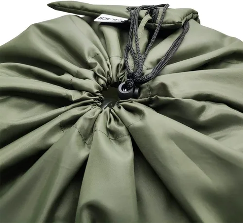 Miniatura 5 de Mochila de lavandería de 27 x 34 pulgadas, resistente bolsa de lavandería con correas para el hombro, cierre de cordón, mochila de lavandería Verde
