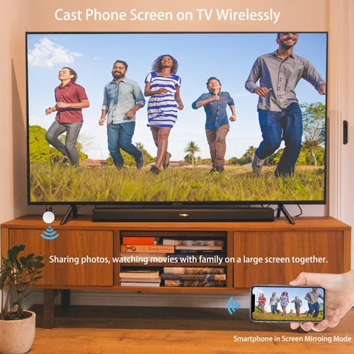 Miniatura 2 de Adaptador de pantalla HD inalámbrico 5G 4K Espejo de pantalla fundida Dongle Reciever Soporte Miracast DLNA Airplay para iOS Android Phone Tablet