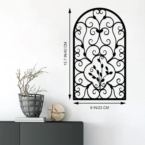 Miniatura 2 de Resama 2 piezas de decoración de pared para el hogar, decoración de pared de metal rústico, diseño de arco, esculturas de pared modernas para colgar
