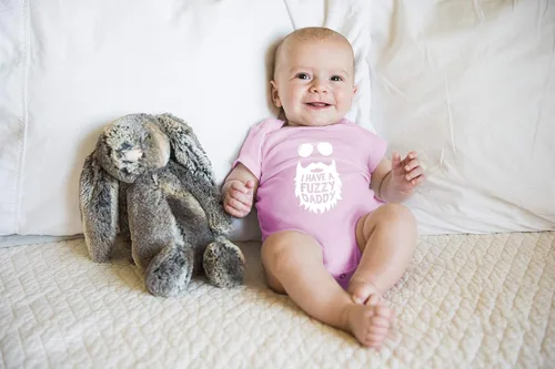 Miniatura 7 de I Have a Fuzzy Daddy - Divertido body esencial para bebé, ropa para niña recién nacida, trajes de bebé niño
