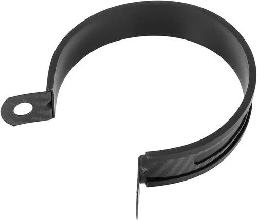 F FIERCE CYCLE Abrazadera de junta de banda de escape de 89mm, 3.5" 3 1/2 pulgadas para tubo de silenciador de motocicleta, acero inoxidable negro
