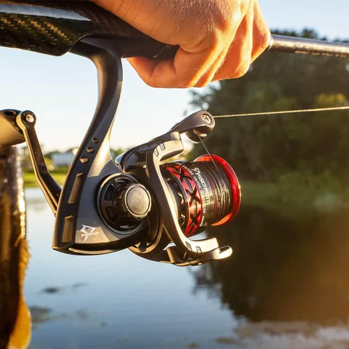 Miniatura 2 de Carretes giratorios Piscifun Flame, carretes ligeros ultrasuaves con 9+1BB para pesca, arrastre máximo de 19.8LBs, serie 2000, 3000, 4000, 5000, Rojo