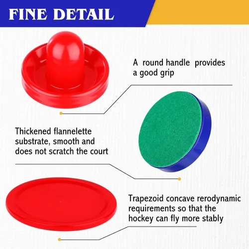 Miniatura 5 de Soulchen Accesorios de hockey - Empujadores, discos y paletas - Paletas de hockey y asas de portería Accesorios de repuesto para mesas de juego